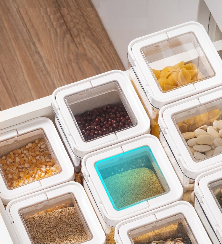Airtight Transparent Plastic Food Storage Containers