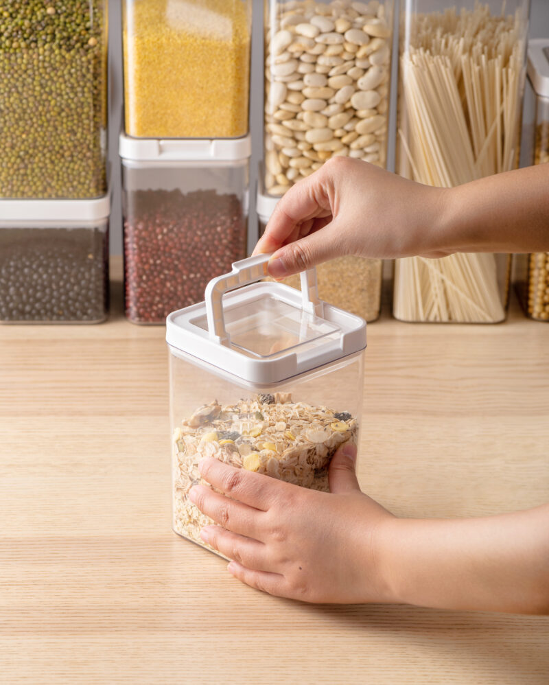 Airtight Transparent Plastic Food Storage Containers