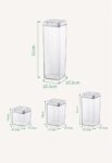 Airtight Transparent Plastic Food Storage Containers