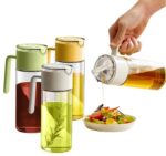 Wholesale 550ml Glass Cooking Oil Dispenser Oil And Vinegar Dispenser Glass Sauce Olive Oil Dispenser For Kitchen
