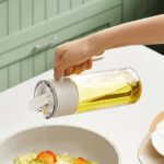 Wholesale 550ml Glass Cooking Oil Dispenser Oil And Vinegar Dispenser Glass Sauce Olive Oil Dispenser For Kitchen