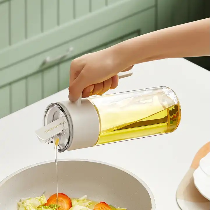 Wholesale 550ml Glass Cooking Oil Dispenser Oil And Vinegar Dispenser Glass Sauce Olive Oil Dispenser For Kitchen