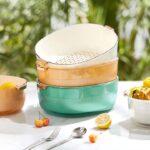 Home Use Washing fruit and vegetable drain baskets Double-Layer Fruit Storage Containers with Drainage plastic draining basket