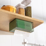 Modern Luxury  plastic Transparent tissue box Wall Mounted Perforation-free napkin holder for table Square Tissue Storage Boxes