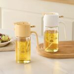 2 in 1 olive oil storage container Spray and pour oil bottle with measurement kitchen Cooking Oil Sprayer Pot Barbecue Oil Spray Mist Dispenser