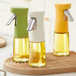 Custom Logo Fashion Oil Spray Bottles Kitchen Cooking oil and vinegar sprayer Food Grade Oil Dispenser Pressure oil atomizer spray bottle for air fryer