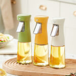 Custom Logo Fashion Oil Spray Bottles Kitchen Cooking oil and vinegar sprayer Food Grade Oil Dispenser Pressure oil atomizer spray bottle for air fryer