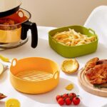 Kitchen Baking Bakeware Ovenware Pizza Pan Silicone Basket Tray Heat Resistance Food Safety Silicone Bowl Pot Food Grade Reusable Air Fryer Silicone Liner