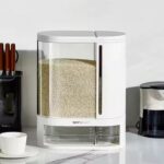 Home Storage Organizer Two Columns Rice Bucket Storage Box Large Capacity Rice Storage Bucket with Insect-proof Lid  Food Dispenser Grain Storage Containers