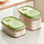 Kitchen storage container Rice box Large capacity food storage boxes Plastic PP Sealed rice storage bucket Storage rice Cereal Bean Dispenser