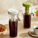 Large Capacity Juice Cup sealed Tea Separation Water Cup Travel Tea Mug with Strainer Transparent Portable Outdoor Fruit Flower Rose Tea Cold Brew Coffee Bottle