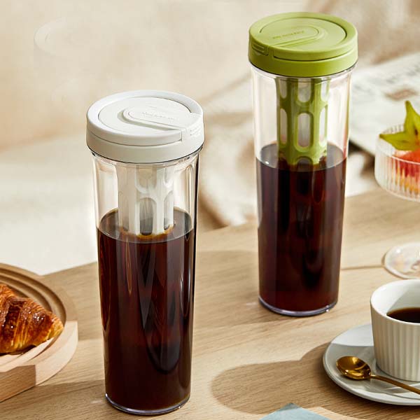 Large Capacity Juice Cup sealed Tea Separation Water Cup Travel Tea Mug with Strainer Transparent Portable Outdoor Fruit Flower Rose Tea Cold Brew Coffee Bottle