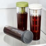 Large Capacity Juice Cup sealed Tea Separation Water Cup Travel Tea Mug with Strainer Transparent Portable Outdoor Fruit Flower Rose Tea Cold Brew Coffee Bottle