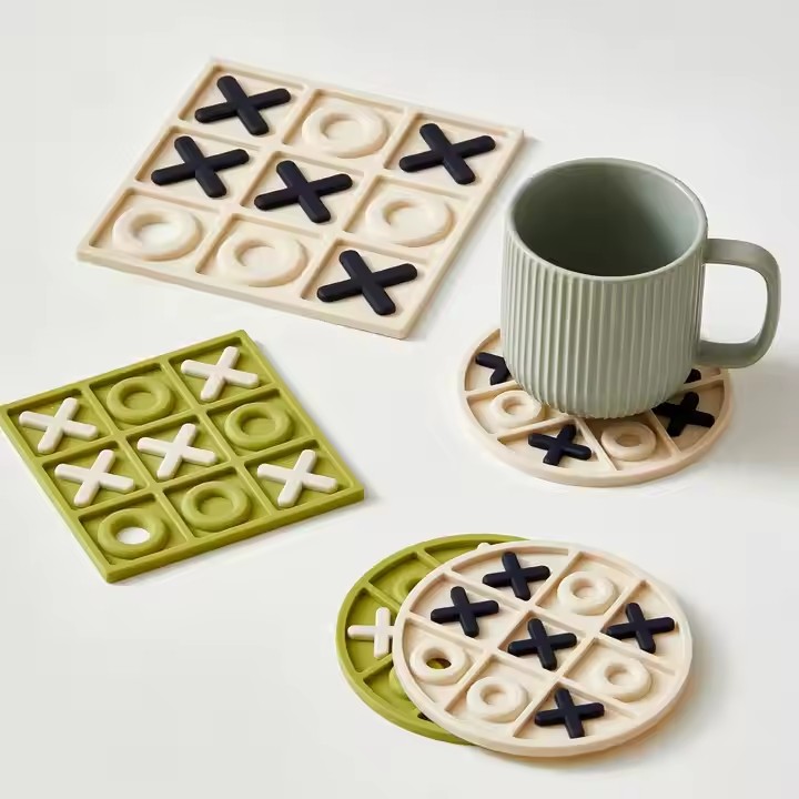 Household Food Grade Heat Insulation Pad Durable Non Slip Silicone Coasters Multifunctional Thick Bowl Mat Kitchen Silicone Cup Coaster