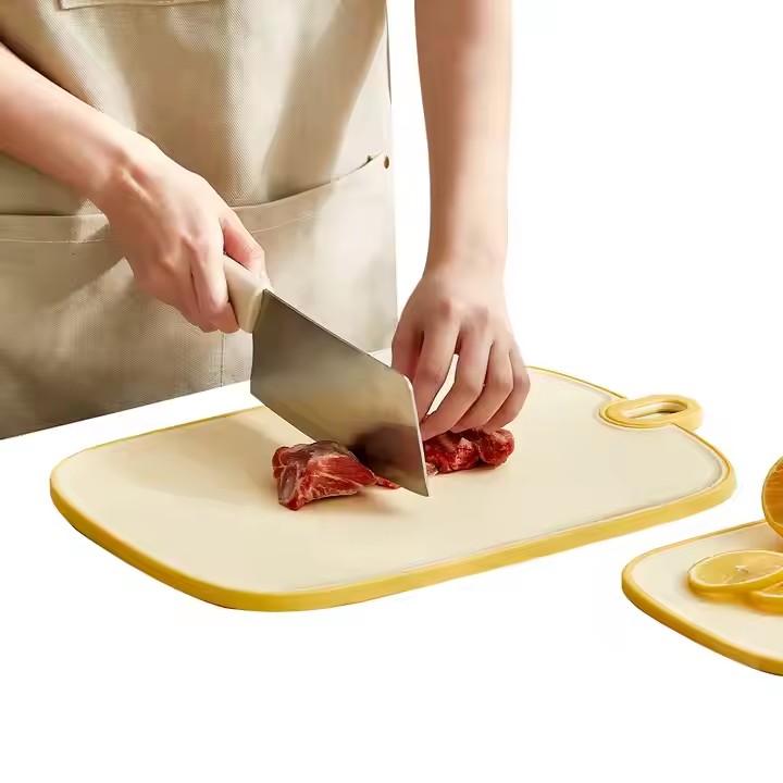 Kitchen Cutting Board for Meat Fruit Vegetable Multi-function Chopping Board with Handle and Garlic Grater Tool Food Grade  Double Sided Cutting Boards
