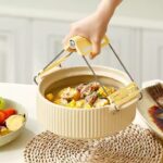 Household Factory Price Folding Bowls Gripper Kitchen Hot Plate Gripper Stainless Steel Pans Holder Tongs