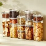 Kitchen Vacuum Storage Containers Set BPA Free Vacuum Seal Tank with Airtight Lid 100% Leak Proof Sealed Cans