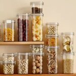 Kitchen Vacuum Storage Containers Set BPA Free Vacuum Seal Tank with Airtight Lid 100% Leak Proof Sealed Cans