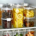 Kitchen Vacuum Storage Containers Set BPA Free Vacuum Seal Tank with Airtight Lid 100% Leak Proof Sealed Cans