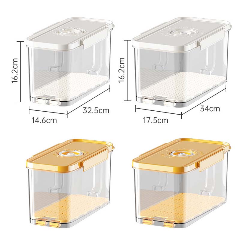 Large Capacity Plastic Food Vacuum Storage Bin Dispenser Kitchen Airtight Vacuum Storage Container  Vegetable Airtight Fresh Storage Boxes Dry Food Storage Bucket