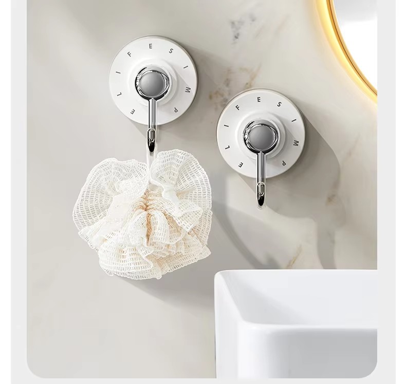 Powerful Wall Suction Cup Hook Hanger Reusable Clothes Vacuum Hooks Multipurpose Hanger Tool Rack for Bathroom Kitchen