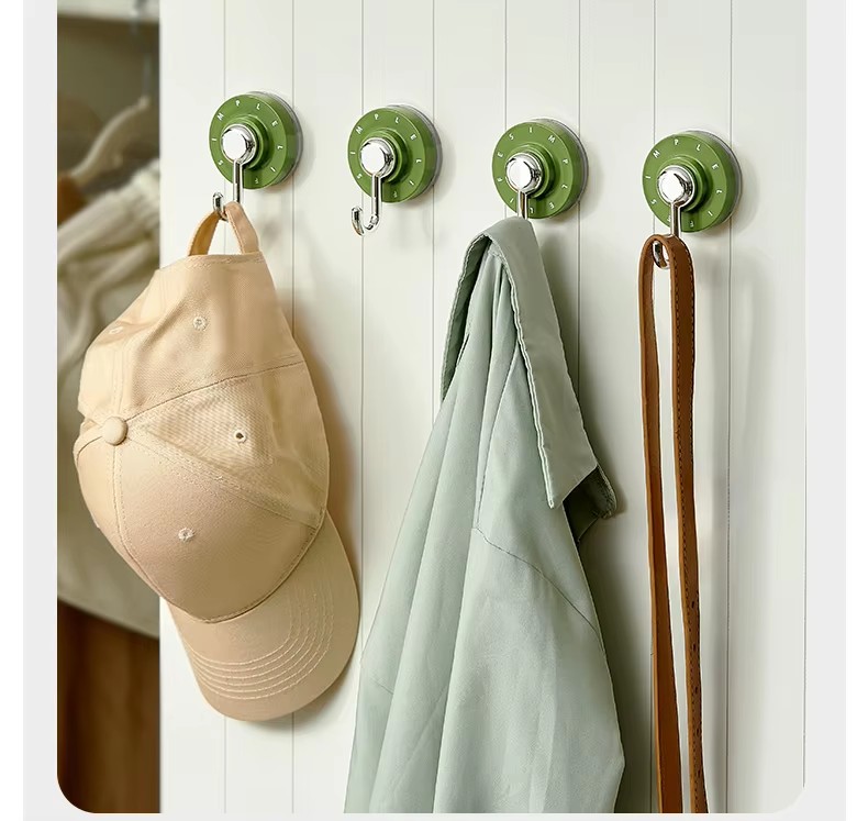 Powerful Wall Suction Cup Hook Hanger Reusable Clothes Vacuum Hooks Multipurpose Hanger Tool Rack for Bathroom Kitchen