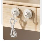 Powerful Wall Suction Cup Hook Hanger Reusable Clothes Vacuum Hooks Multipurpose Hanger Tool Rack for Bathroom Kitchen