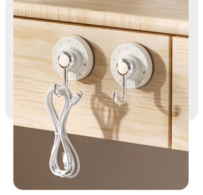 Powerful Wall Suction Cup Hook Hanger Reusable Clothes Vacuum Hooks Multipurpose Hanger Tool Rack for Bathroom Kitchen