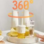 Home Use Seasoning Rotating Storage Tray Kitchen Spice Rack Spice Storage Holders Food Cosmetic Bottle Organizer