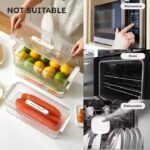 Kitchen Fridge Storage  Container Bins High quality Transparent Plastic Storage Organizer Boxes Vegetable fruit food freezing preservation box
