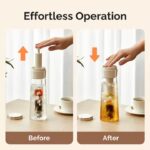 750ml glass Coffee & Tea Brewing bottle Heat Resistant Juice tea Kettle with Filter for camping food grade Teapot