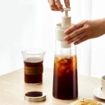 750ml glass Coffee & Tea Brewing bottle Heat Resistant Juice tea Kettle with Filter for camping food grade Teapot