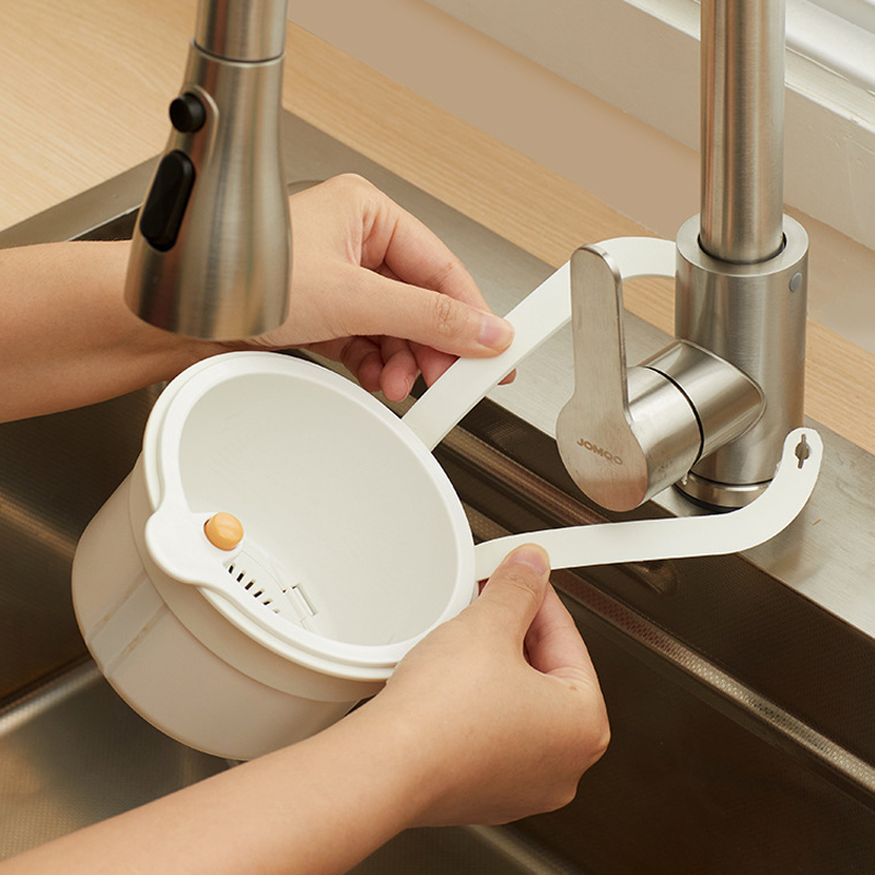 Kitchen Gadgets Tools Sink Drain Strainer Press Automatic Dumping Food Waste Filter faucet Hanging Drain storage Basket