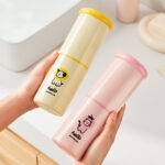 Plastic Toothbrush and Toothpaste Organizer case for Family Business Travel Portable Mouthwash Cup  Dustproof Toothpaste Storage Container Box