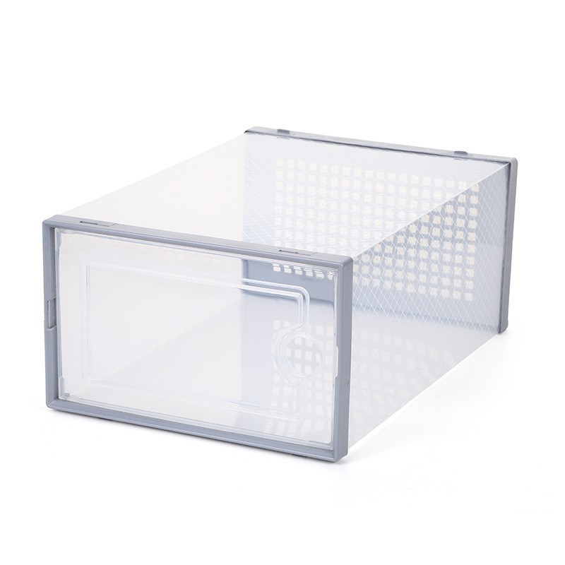Stackable Transparent shoes cabinet  Storage boxes Foldable Plastic Shoe Rack Dustproof Organizer Container storage bins