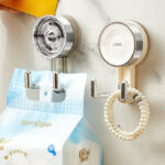 High Quality Removable Suction Cup Hooks Bathroom Waterproof Strong Adhesive Hook Hangers Wall Organisation Rack with Hanging Hook