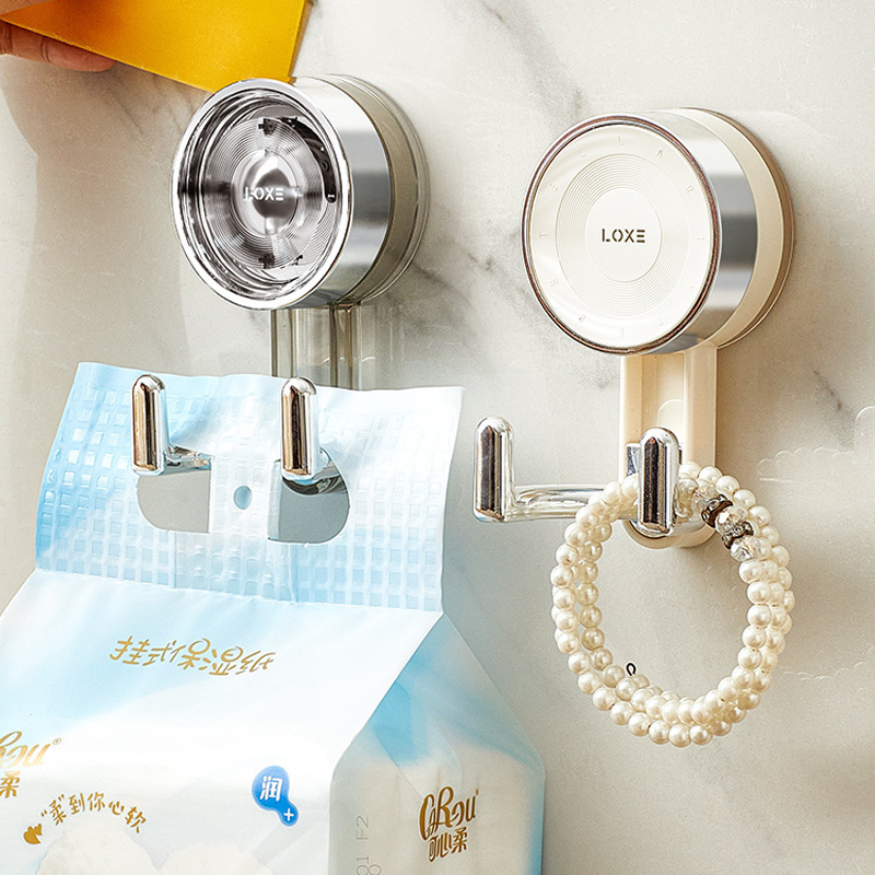 High Quality Removable Suction Cup Hooks Bathroom Waterproof Strong Adhesive Hook Hangers Wall Organisation Rack with Hanging Hook