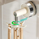 6-Claw Rotation vacuum Adhesive Hooks no-drilling Removable storage racks Wall Organisation Hook Hangers Reusable Hanging Hooks