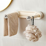 Home Laundry Strong Adhesive Hangers Rack Retractable Wall-mounted Hangers Storage Shelf hook Suction cup Clothes Racks Storage hooks