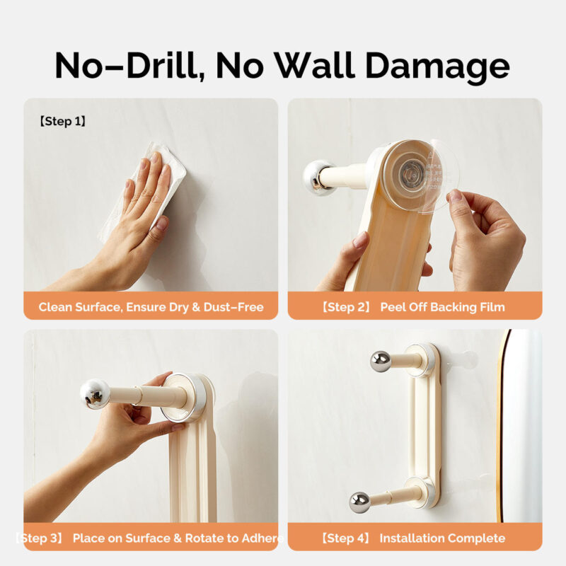 Home Laundry Strong Adhesive Hangers Rack Retractable Wall-mounted Hangers Storage Shelf hook Suction cup Clothes Racks Storage hooks