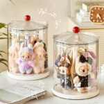 Modern Design Toy Figures transparent Display case pendants Rotating Hanging Rack toys dust proof Storage Boxes