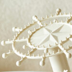 Modern Design Toy Figures transparent Display case pendants Rotating Hanging Rack toys dust proof Storage Boxes