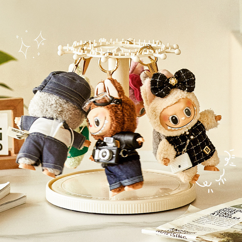 Modern Design Toy Figures transparent Display case pendants Rotating Hanging Rack toys dust proof Storage Boxes