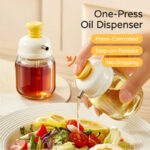 100ml Glass seasoning dispenser bottle Quantitative Soy Sauce Vinegar Jar Pressure-type Olive Oil Container bottles