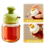 100ml Glass seasoning dispenser bottle Quantitative Soy Sauce Vinegar Jar Pressure-type Olive Oil Container bottles