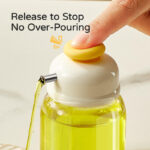 100ml Glass seasoning dispenser bottle Quantitative Soy Sauce Vinegar Jar Pressure-type Olive Oil Container bottles