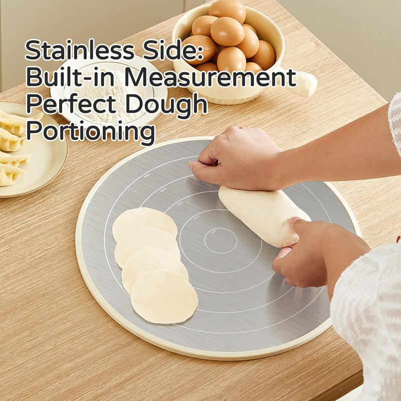 Household Food-Grade Double Side Cutting Boards for Meat Vegetable Fruit 304 Stainless Steel Antibacterial Chopping Blocks Board
