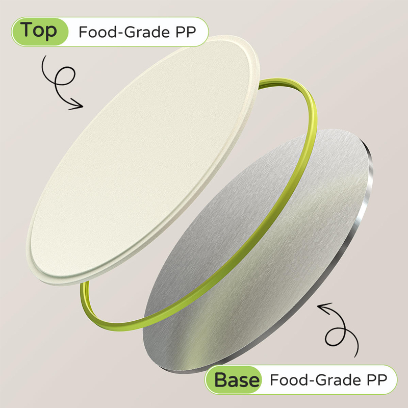 Household Food-Grade Double Side Cutting Boards for Meat Vegetable Fruit 304 Stainless Steel Antibacterial Chopping Blocks Board