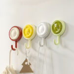 Household 360°rotating Self-Adhesive hooks kitchen bathroom Wall Mount No drilling Vacuum Suction Cup Hook Hanger Towel Hat Coat Organizer Swivel Hooks