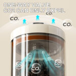 High Borosilicate Glass Food Storage Container Dry goods sealed can Coffee Bean Canister with Freshness Tracker wine Fermentation Tank Airtight Vacuum Jar